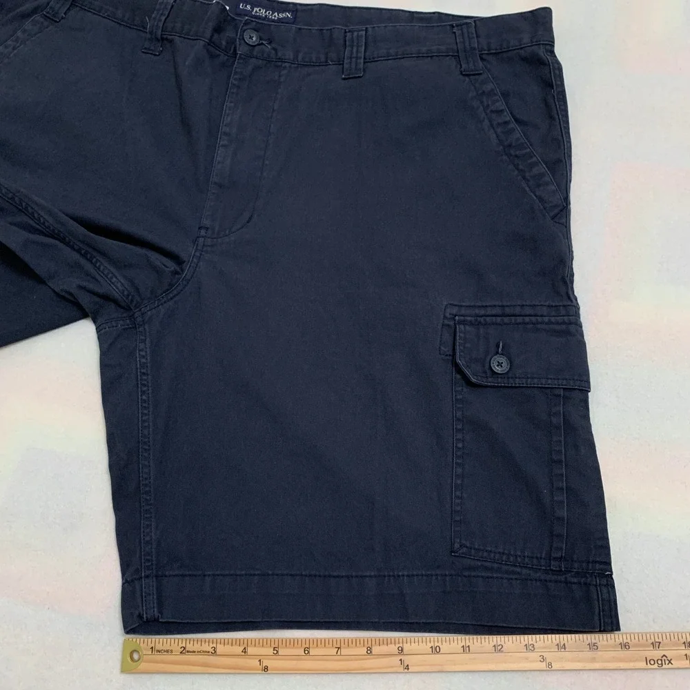 U.S. Polo Assn. Cargo Shorts Men's Size 52 Navy Blue 100%‎ Cotton 11